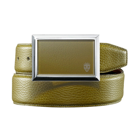 Italian Calfskin Belt // Olive (28-29" Waist)