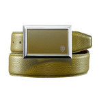 Italian Calfskin Belt // Olive (28-29" Waist)