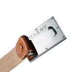 American Buffalo Leather Belt // Tan (28-29" Waist)