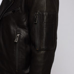 Eleven Paris // Kanon Leather Jacket // Black  (L)