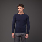 Jacob Holston // Matt 100% Cashmere Crew Neck Sweater // Navy (S)