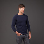 Jacob Holston // Matt 100% Cashmere Crew Neck Sweater // Navy (S)