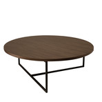 Dolf Round Coffee Table (Walnut)