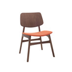 Mathilde Dining Chair // Set of 2 (Carrot + Walnut)