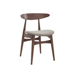 Kaia Dining Chair // Set of 2 (Barley + Walnut)