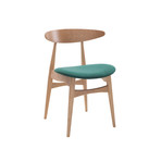 Kaia Dining Chair // Set of 2 (Barley + Walnut)