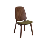 Ditta Dining Chair // Set of 2 (Pistachio + Walnut)