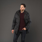 Roberto Cavalli Down Hooded Puffer Jacket with Tiger Interior // Black (Euro: 46)