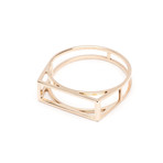 Cuboid Wire Ring // Gold (Size 5)