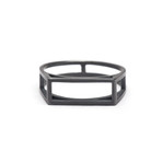 Cuboid Wire Ring // Silver (Size 5)