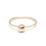 Faceted Ball Ring // Large Gold (Size 5)