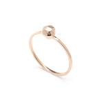 Faceted Ball Ring // Large Gold (Size 5)