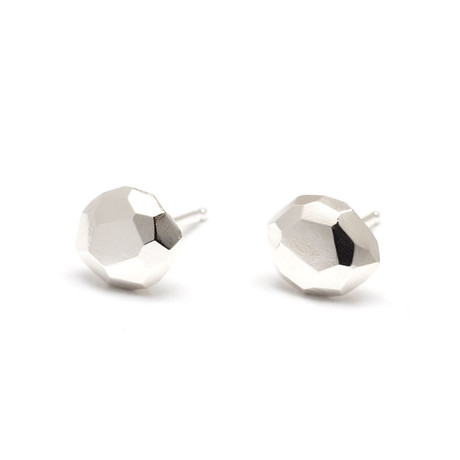 Large Faceted Ball Stud