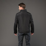 Roberto Cavalli Puffer Jacket With Tiger Interior // Black (Euro: 46)