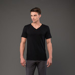 Atmos V-Neck T-Shirt // Black (L)