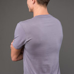 Atmos V-Neck T-Shirt // Grey (M)