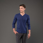 Aeon V-neck Shirt // Deep Cobalt (XL)