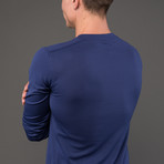 Aeon V-neck Shirt // Deep Cobalt (L)