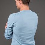 Aeon V-neck Shirt // Smoke Blue (XL)