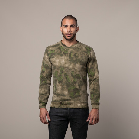 PT Crew Sweater // Jungle Blur (S)