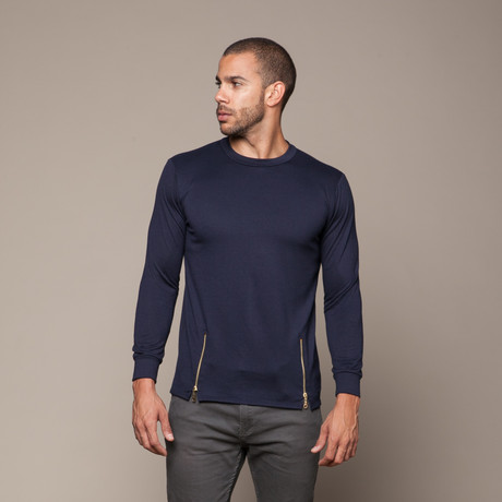 Long Sleeve Sweater // Navy (S)