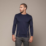 Long Sleeve Sweater // Navy (XL)