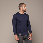 Long Sleeve Sweater // Navy (M)