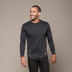 Long Sleeve Sweater // Charcoal (L)