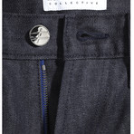 Slim Straight Fit Denim // Ruthenium Plated Hardware (32WX34L)