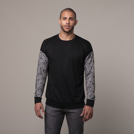 Drop Shoulder Sweater // Black (S)