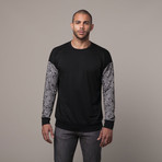 Drop Shoulder Sweater // Black (L)