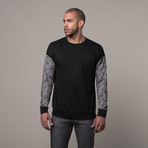 Drop Shoulder Sweater // Black (L)