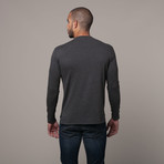 Long Sleeve Crew +  Pocket Detail // Charcoal (S)