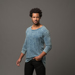 Long Sleeve Tail Shirt // Denim (XL)
