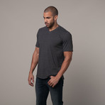 V-Neck Tee // Charcoal (S)