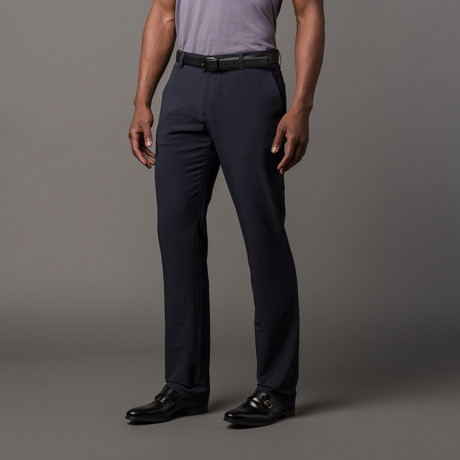 Aero Slim Dress Slacks // Midnight Blue (28WX32L)