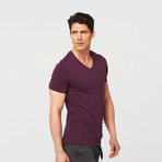 Neighborhood V-Neck // Purple (2XL)