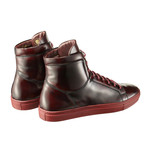 Gold Stamped Cordovan Leather High-Top // Oxblood (Euro: 40)