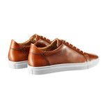 Gold Stamped Cordovan Leather Low Tops // Camel (Euro: 40)