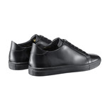 Gold Stamped Cordovan Leather Low-Top // Black (Euro: 42)