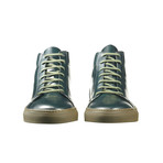 Gold Stamped Cordovan Leather Mid-Top // Forest (Euro: 46)