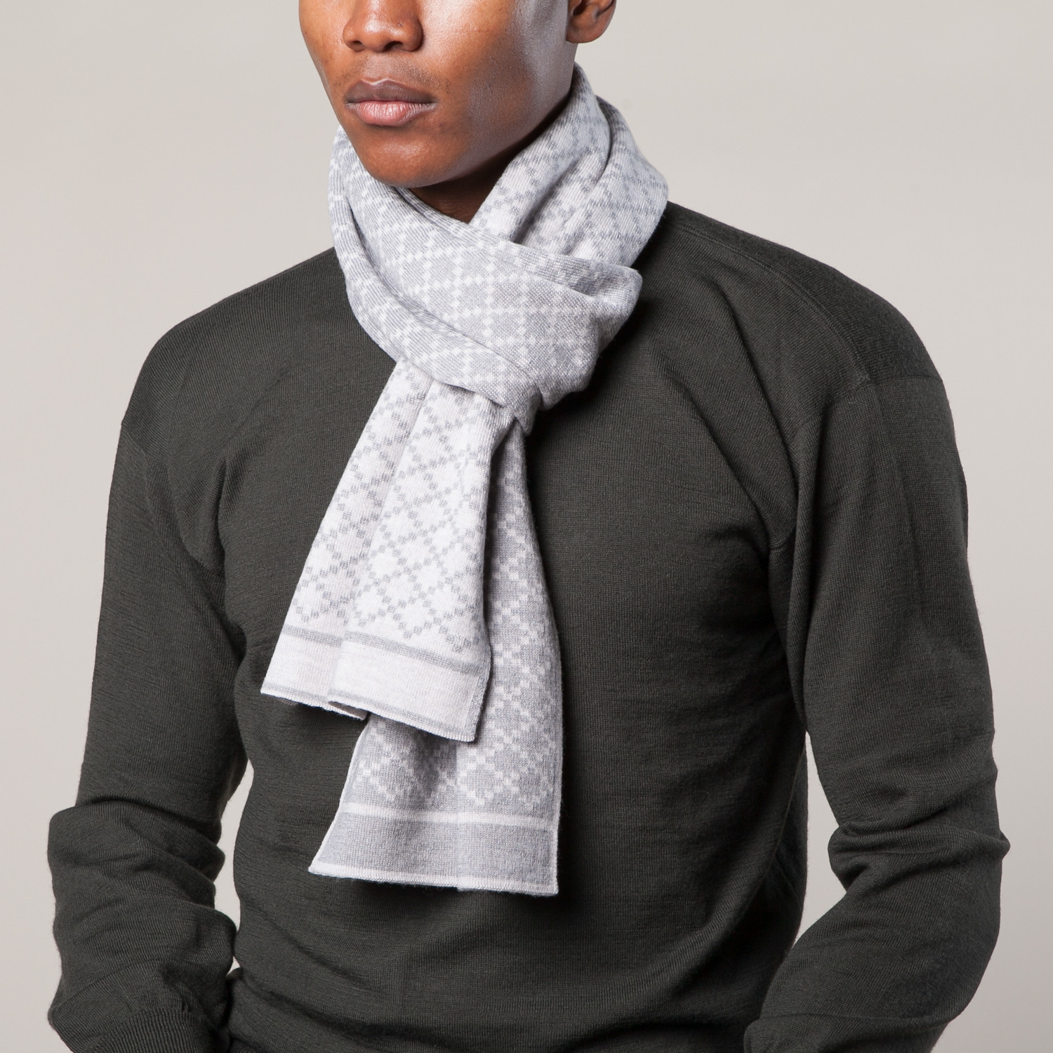 Newkoz Wool Scarf // Grey Gucci Touch of Modern