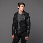 Heavy Pu Motorcycle Jacket (XL)