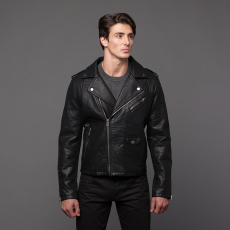 Heavy Pu Motorcycle Jacket (S)