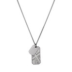 2012 Union Jack Dog Tag // Ruthenium // 23.5"