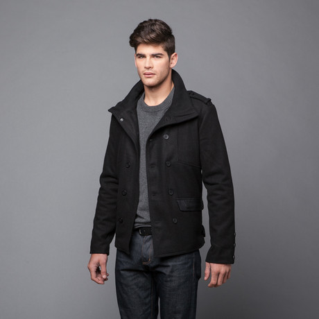 Hunt Double Breasted Coat // Black (S)