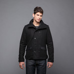 Hunt Double Breasted Coat // Black (L)