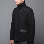 Hunt Double Breasted Coat // Black (L)