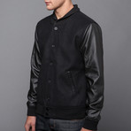 Tennant Button Up Bomber + Leather Sleeves (2XL)