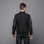 Tennant Button Up Bomber + Leather Sleeves (2XL)